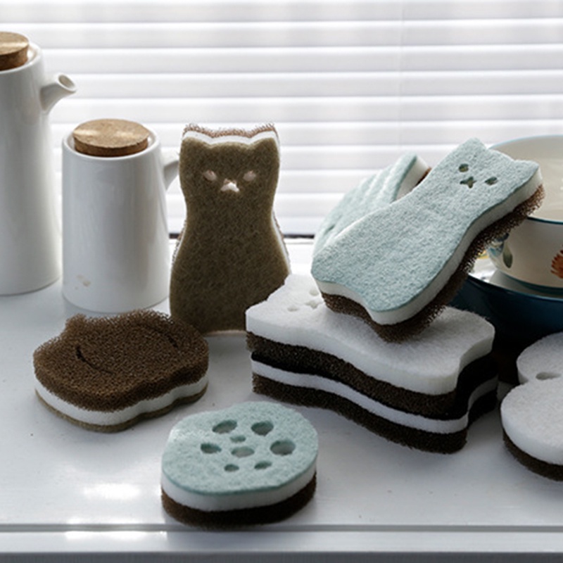 Set 4 Miếng Bọt Biển Rửa Chén Tiện Lợi