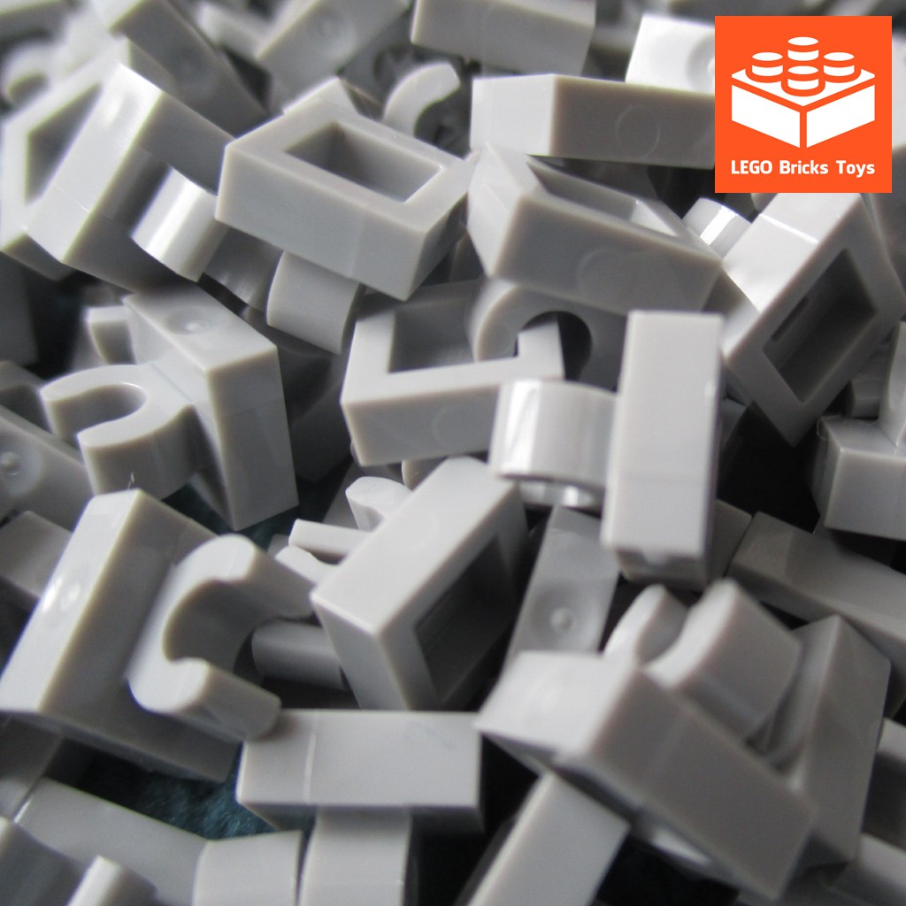 LEGO Miếng 1x1 Xám Nhạt Với Vòng Kẹp Thẳng ID 6071229 15712