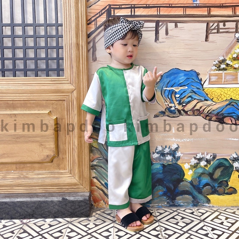 Bà ba ghép MÀU NGẪU NHIÊN cute cho bé trai bé gái 7-16kg