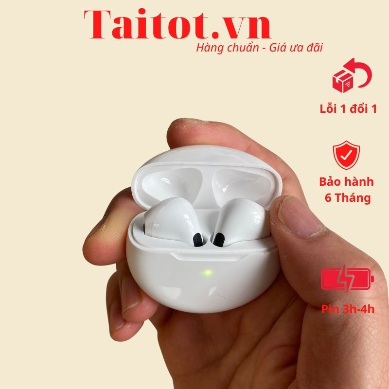 Tai nghe không dây bluetooth Pro 6 chuẩn kết nối 5.0 - Taitot