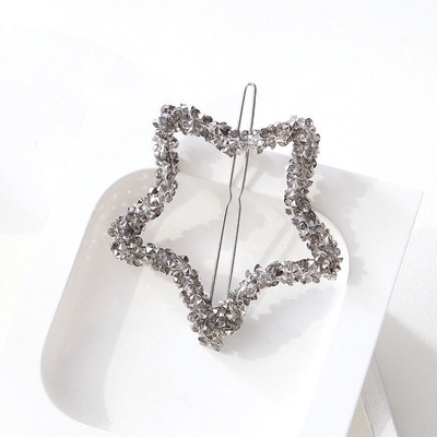 Kẹp Tóc Đính Đá Pha Lê Phong Cách Hàn Quốc Kiểu Dáng Mới