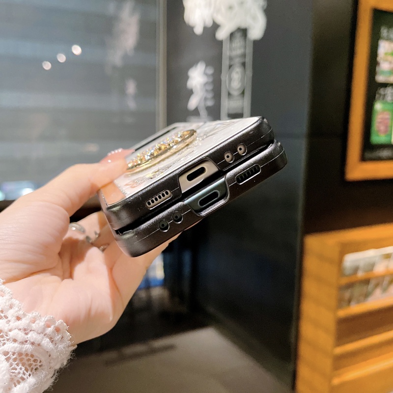 Ốp Điện Thoại Gập Làm Giá Đỡ Hình Bướm Chống Sốc Cho Samsung Galaxy Z Flip 4 Flip 3