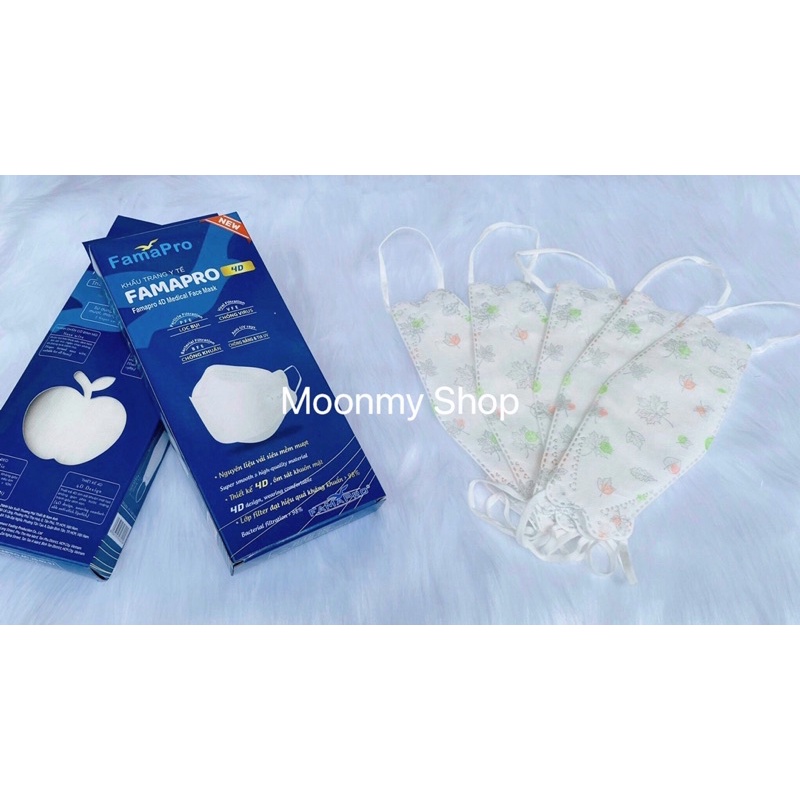 Hộp 10 cái khẩu trang 4d Famapro/ khẩu trang kf94 Famapro 4d
