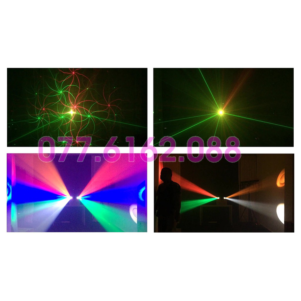 Đèn Laser Trang Trí Noel Star 3 in 1 Laser & Chớp & LED hiệu ứng