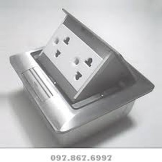 Ổ cắm âm sàn MPE FA-60 màu bạc (Nguyên bộ)