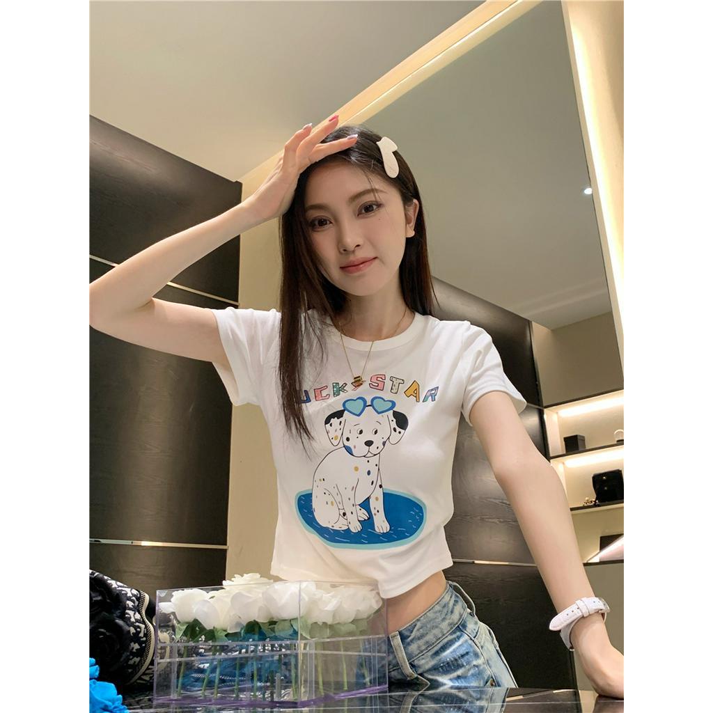 Áo Thun Cộc Tay In Hình Cún Con Dễ Thương 63648