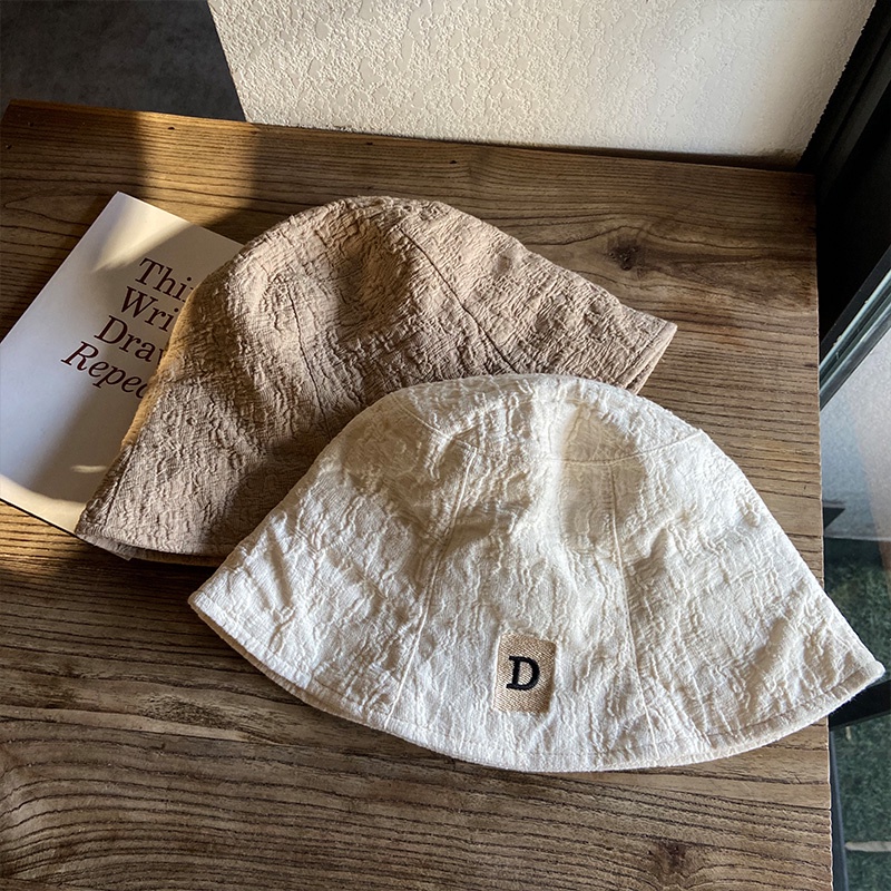 Mũ Xô Dạng Gập Thêu Chữ Phong Cách Nhật Bản Thời Trang Mùa Hè Cho Nữ