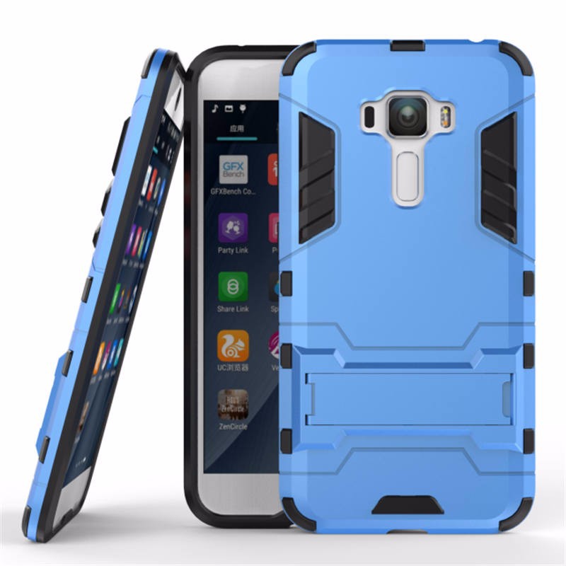 Ốp lưng chống sốc Iron man dành cho Asus Zenfone 3 5.5 inch ZE552KL có chân dựng máy