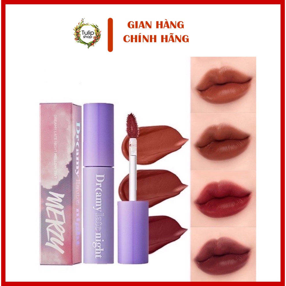 Son Kem Lì, Mịn Mượt Nhẹ Môi Merzy Dreamy Late Night Mellow Tint 4g | WebRaoVat - webraovat.net.vn