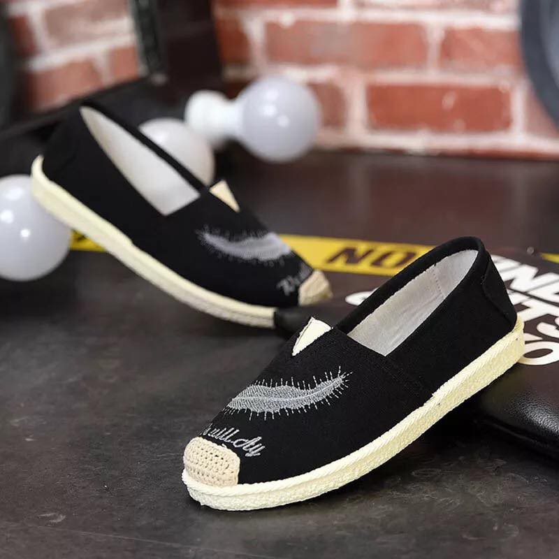 Giày lười họa tiết lông vũ cho nữ - MH14 | BigBuy360 - bigbuy360.vn