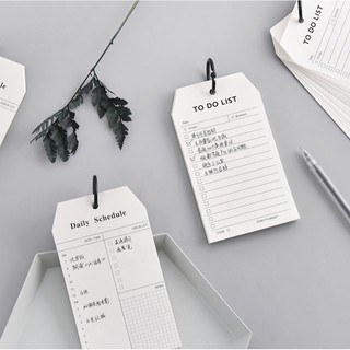 Tập giấy plan note (Daily Scheducle, To Do List, Message)