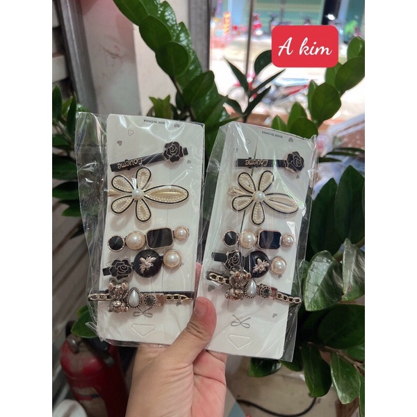 Sét 5 kẹp tóc phong cách Hàn Quốc sang trọng