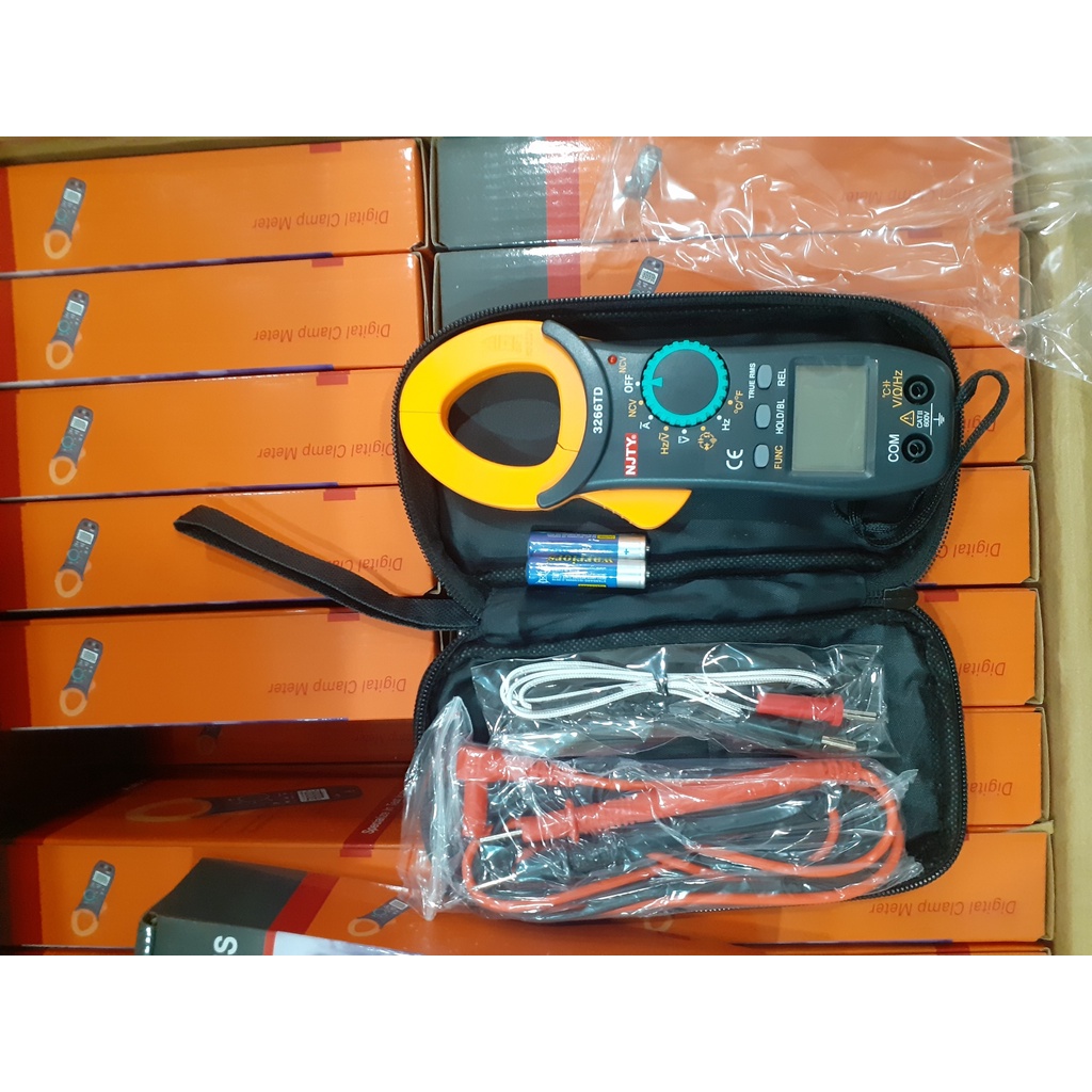 Ampe kìm kẹp dòng NJTY 3266TD đo tụ điện nhiệt độ đồng hồ vạn năng