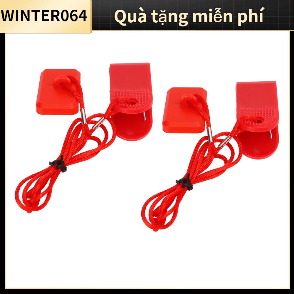 Winter064 2PCS Công tắc an toàn cho máy chạy bộ Hình chữ nhật Chèn ABS và Khóa bằng đồng thau Phòng tập thể dục Yijian AD