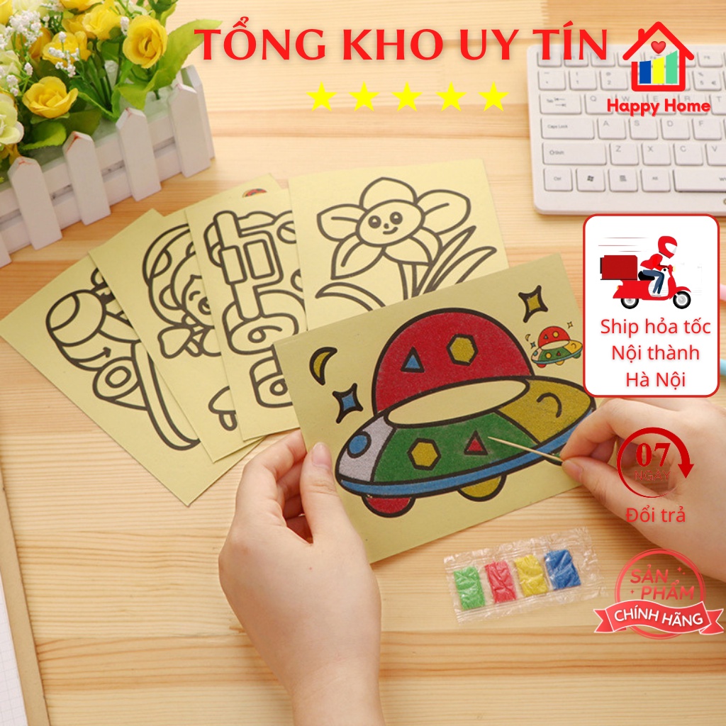 Tranh cát, đồ chơi giáo dục cho bé sáng tạo và thông minh Happy Home