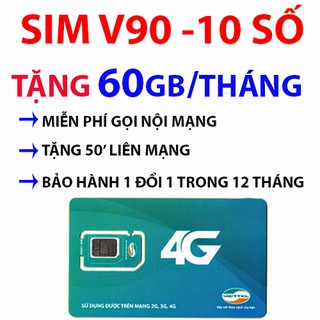 Sim 4g viettel V90 nghe gọi vào mạng miễn phí