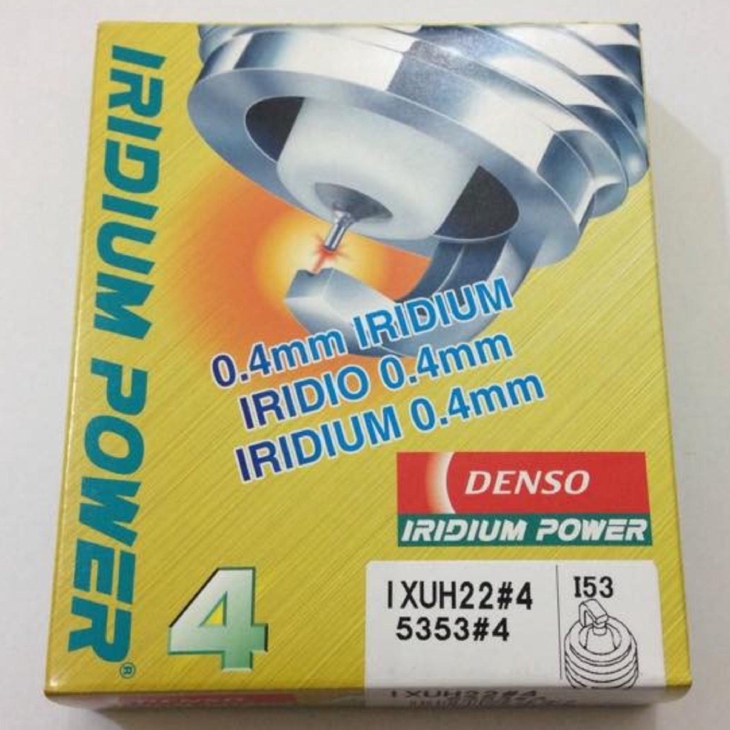 Bộ 4 Bugi DENSO JAPAN IRIDIUM POWER - IXUH22/IXUH22I (SUBARU R1/ R2/ STELLA) - Made in Japan.