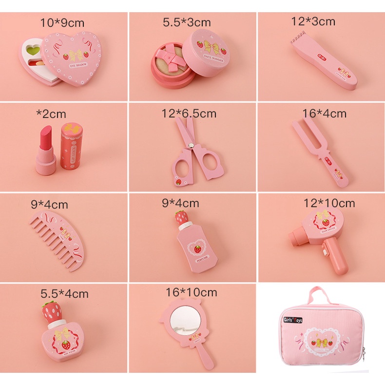 Set Phụ Kiện Trang Điểm Bằng Gỗ Cho Bé Yêu_Đồ Chơi Gỗ Cao Cấp