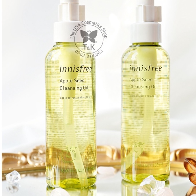 🍏DẦU TẨY TRANG INNISFREE APPLE SEED CLEANSING OIL