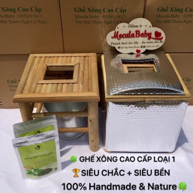 Ghế xông vùng kín Mecula Baby kèm thảo dược.