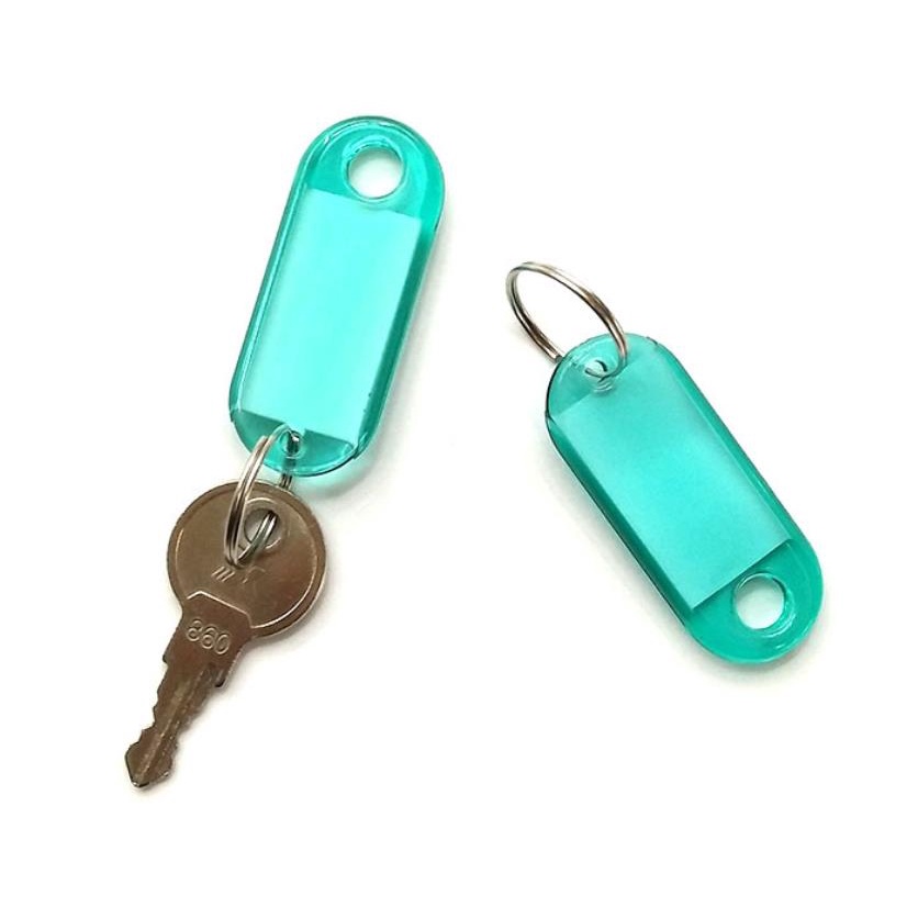 Móc Khóa Gắn Bảng Tên Và Thẻ Đánh Dấu Màu Sắc