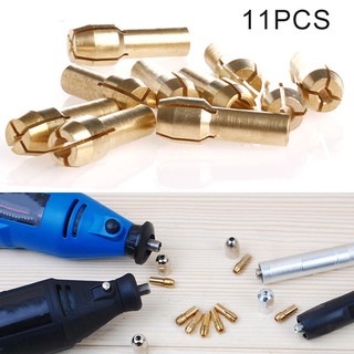 Set 11 Đầu Kẹp Mũi Khoan Mini 0.5mm-3.2mm