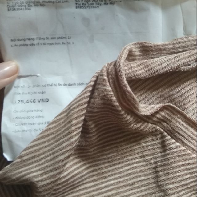 Áo kẻ size l
