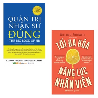 Sách - combo 2 cuốn: quản trị nhân sự đúng + tối đa hoá năng lực nhân viên