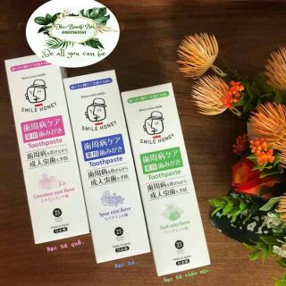 Kem đánh răng không chứa Flour - Zettoc Smile Honey 120g dành cho răng ê buốt, nhạy cảm, chảy máu chân răng