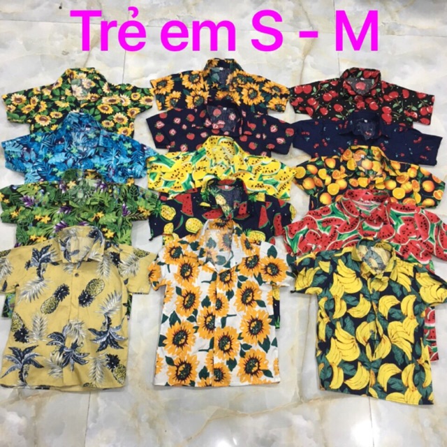 Áo trái cây đi biển trẻ em