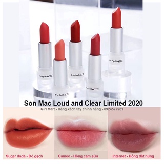 [Sỉ] Son MAC chuẩn auth Sugerdada - Cameo - Iternet  vỏ bạc limited