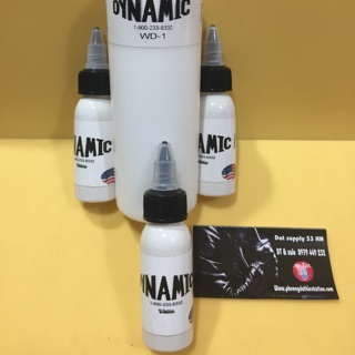 Mực xăm hình Dynamic mầu trắng 30ml