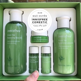 Bộ Dưỡng Trà Xanh Innisfree Green Tea Balancing Skin Care Set EX