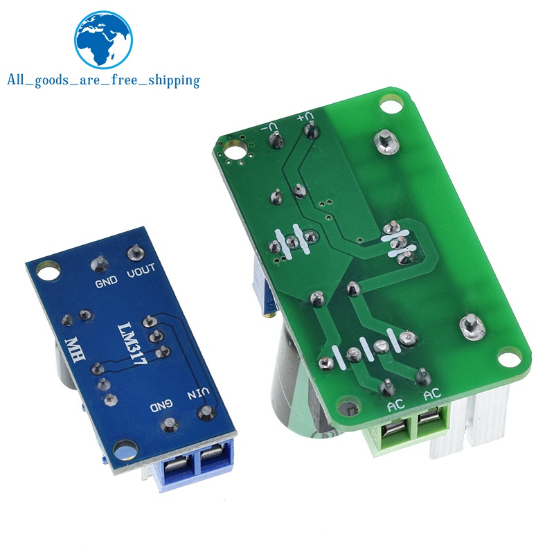 Lm317t bộ chuyển đổi có thể điều chỉnh dc-dc buck step down circuit board module bộ điều chỉnh tuyến tính nguồn điện với bộ lọc chỉnh lưu