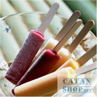 ❤️SET 50 QUE KEM GỖ , QUE GỖ LÀM KEM, LÀM ĐỒ HANMADE DÀI 11CM