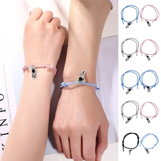 Set 2 vòng tay nam châm cá tính cho cặp đôi