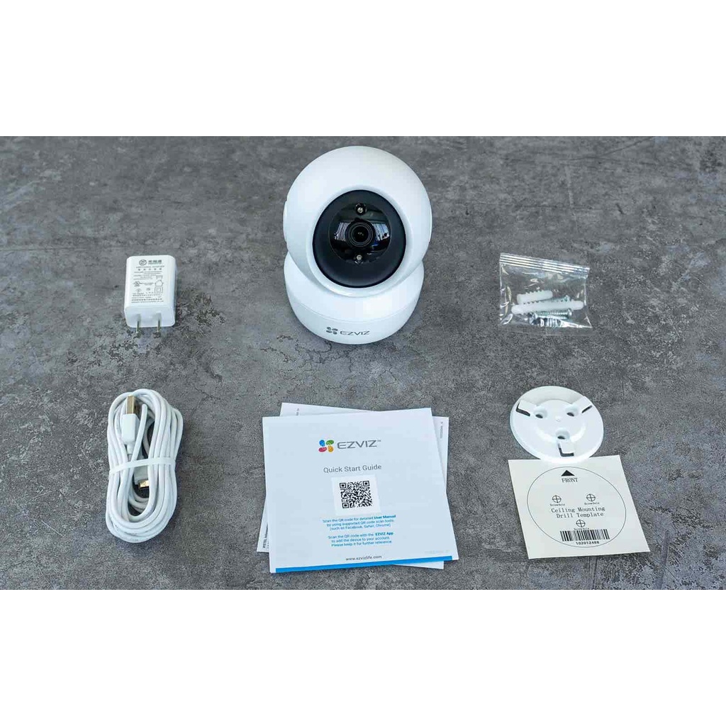 Camera WiFi Trong Nhà Ezviz C6N 2MP 1080P / 4MP 2K Siêu Net - Xoay 360 độ Chính Hãng