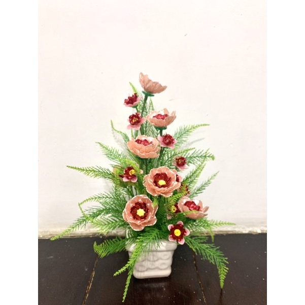 Chậu hoa pha lê cao 30cm ngang 20cm