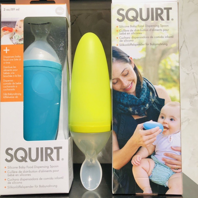 Bình thìa ăn dặm cho bé Boon Squirt cho bé 6M+