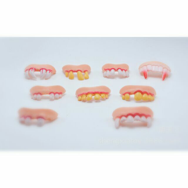 Hoá trang Halloween Răng hô, răng nanh, răng vẩu xấu xí hóa trang vui nhộn