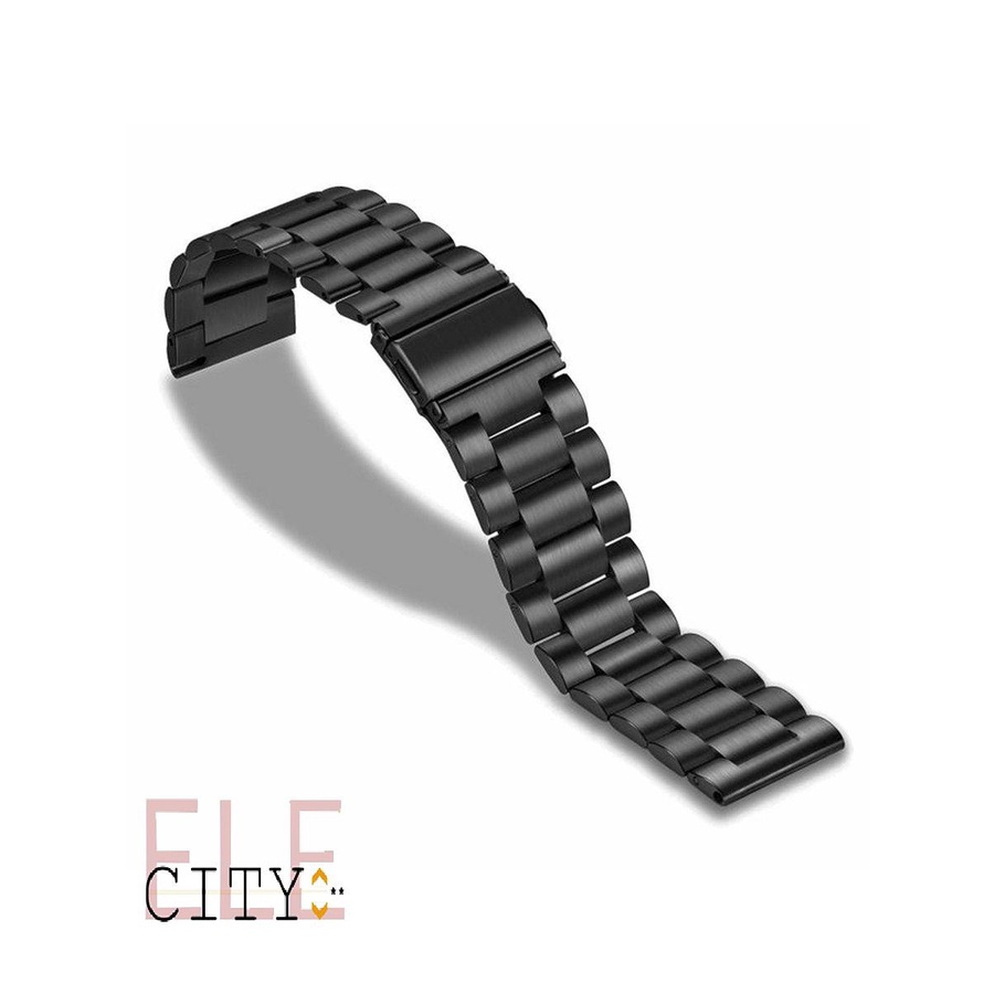 ✨COD✨Watch 20mm Double Snap Three-bead Solid Stainless Steel Replacement Strap