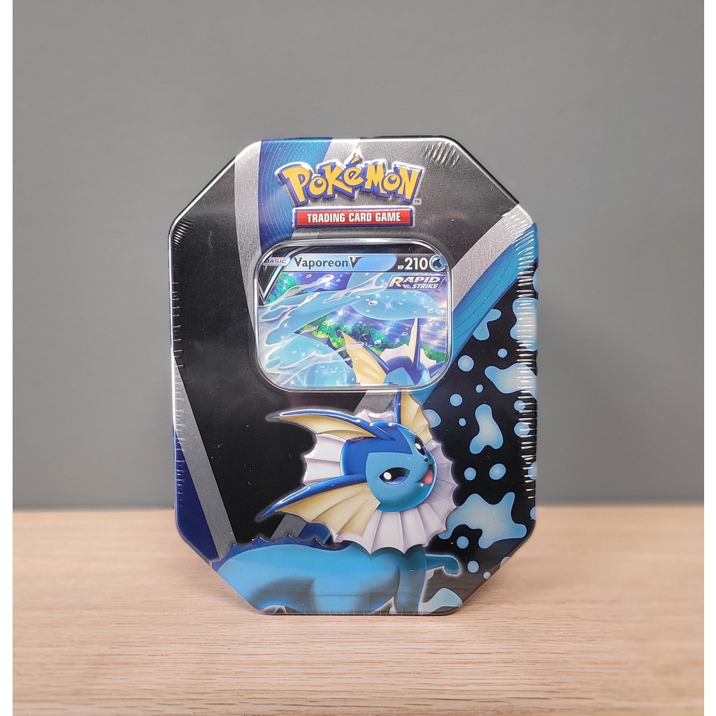 Hộp bài sưu tầm Pokémon TCG: Eevee Evolutions Tin - Vaporeon V