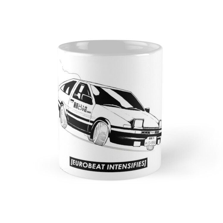 Cốc sứ in hình - Intensifies Ae86 Initial D Car-MS 1515