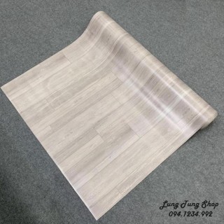 [ GỖ TRẮNG NHÁM ] Thảm nhựa Simili lót sàn màu gỗ trắng S11 - bề mặt nhám