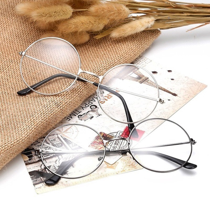 Kính mắt gọng kim loại tròn thời trang Unisex | BigBuy360 - bigbuy360.vn