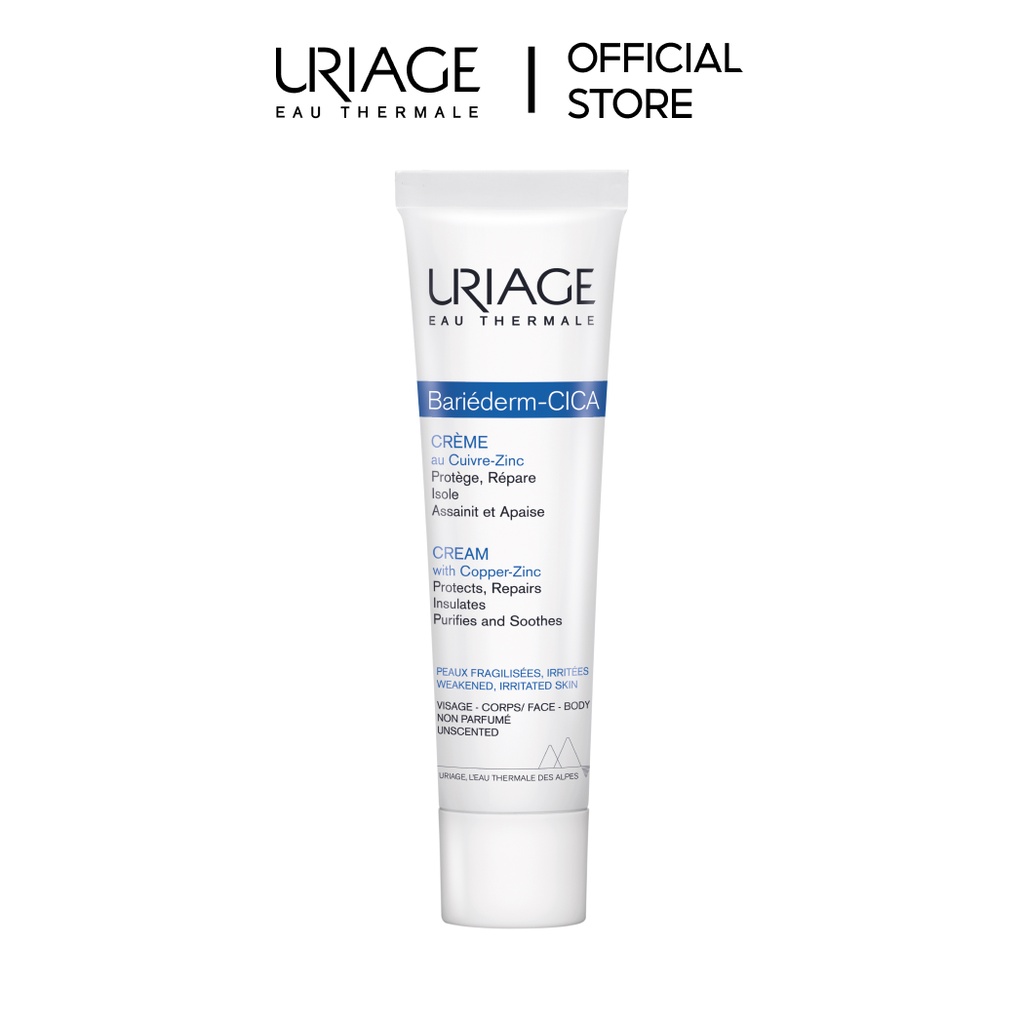 Kem làm dịu, làm lành và phục hồi da tổn thương URIAGE BARIÉDERM CICA-CRÈME 40ml
