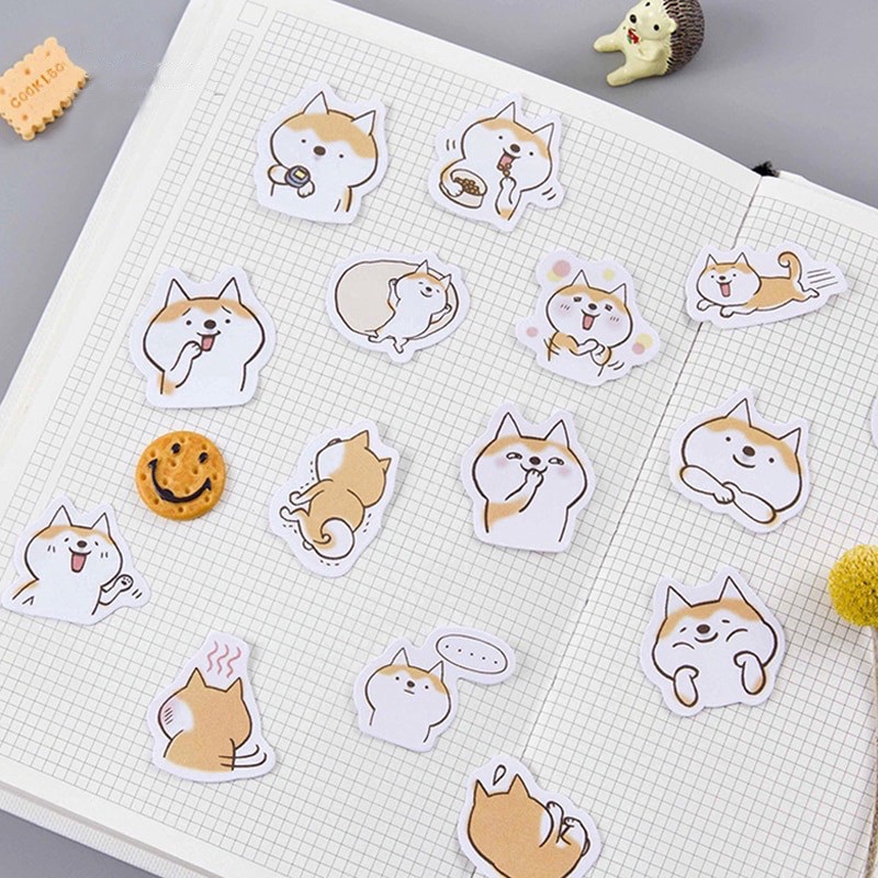 [STICKER 1K] SET 50 STICKER CÚN SHIBA SIÊU CHẤT DÁN TRANG TRÍ ĐT LAPTOP VALI TƯỜNG TỦ KỆ MŨ BẢO HIỂM XE MÁY NOTEBOOK