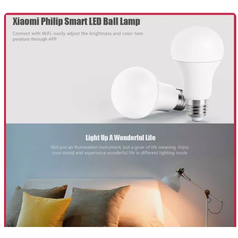 Bóng Đèn Led Thông Minh Xiaomi Philips 6.5w E27