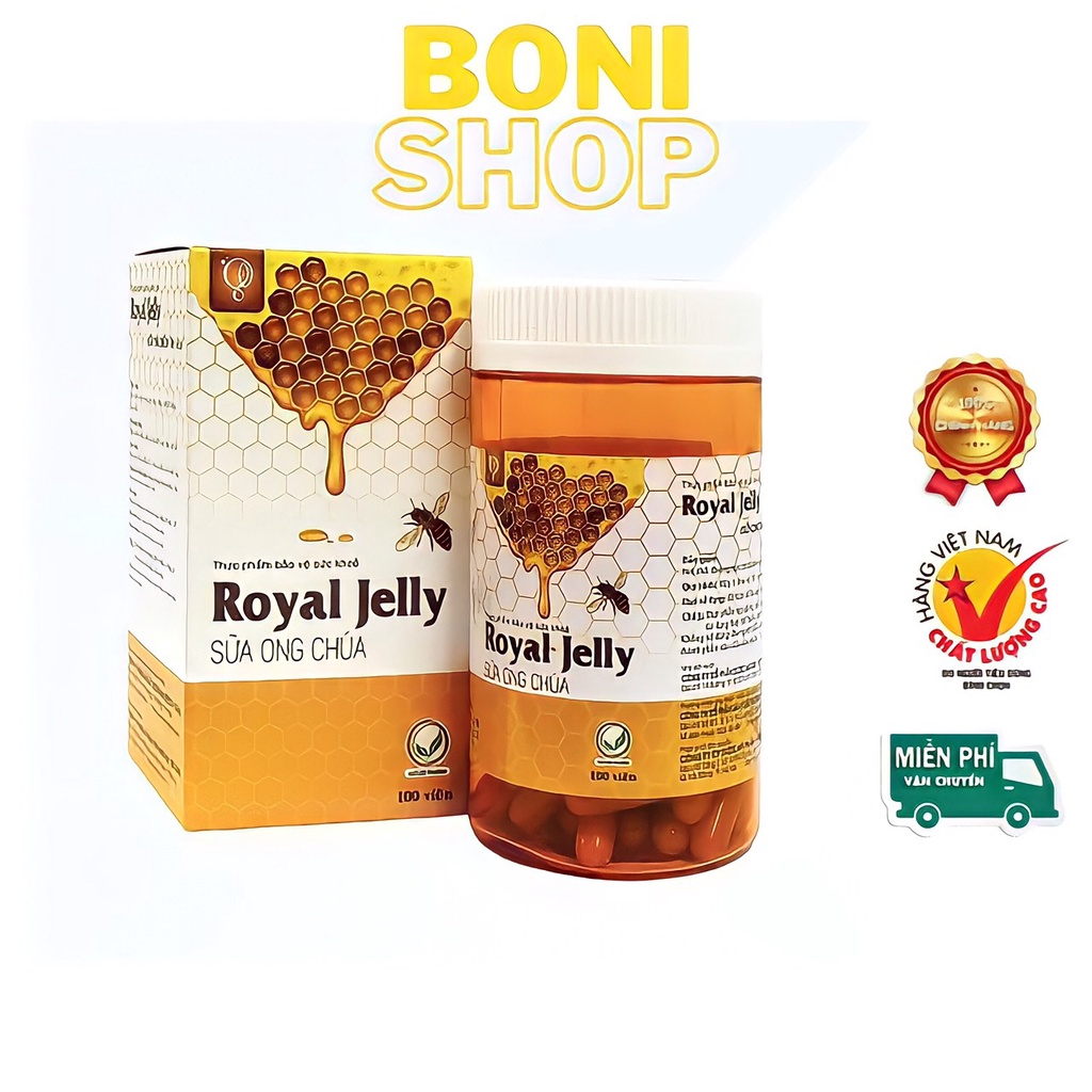[SALE] Viên uống sữa ong chúa Schon – Royal Jelly – Chính Hãng – GHB – Mờ thâm – Nám – hôp 100vien – Boni Shop