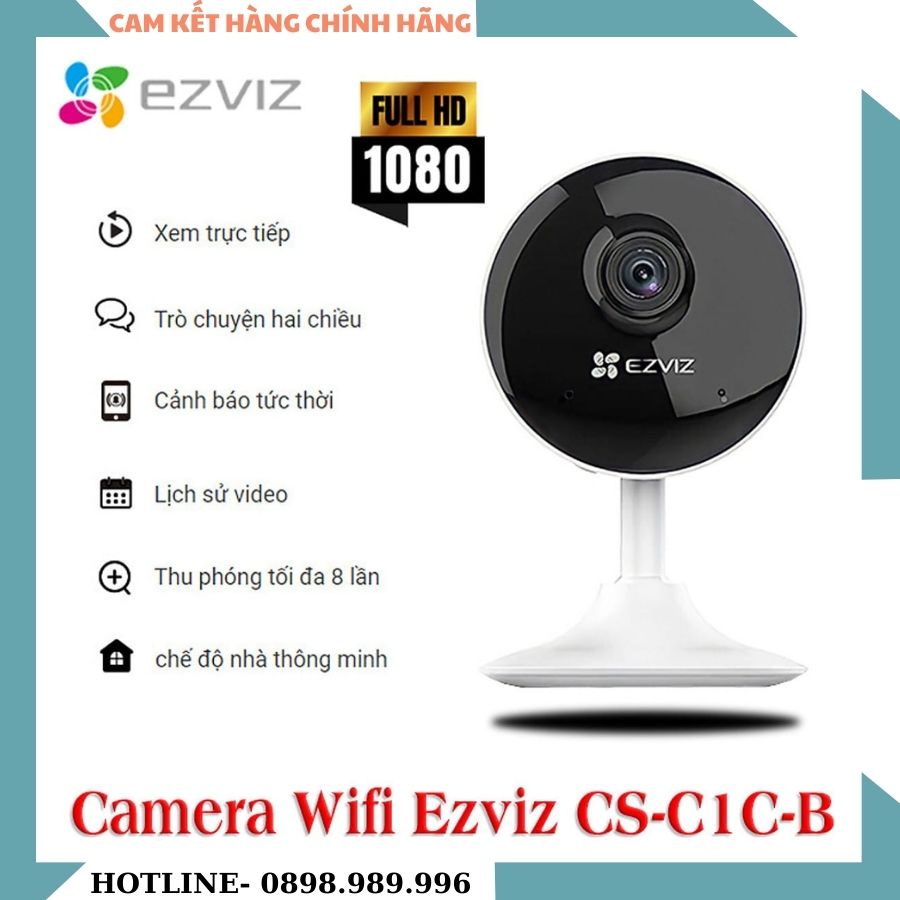 Camera wifi Ezviz C1C B, C6N, TY2 -1080P Đàm thoại 2 chiều ,Tích hợp míc thu âm thanh, Hình ảnh FHD - BẢO HÀNH 24 Tháng